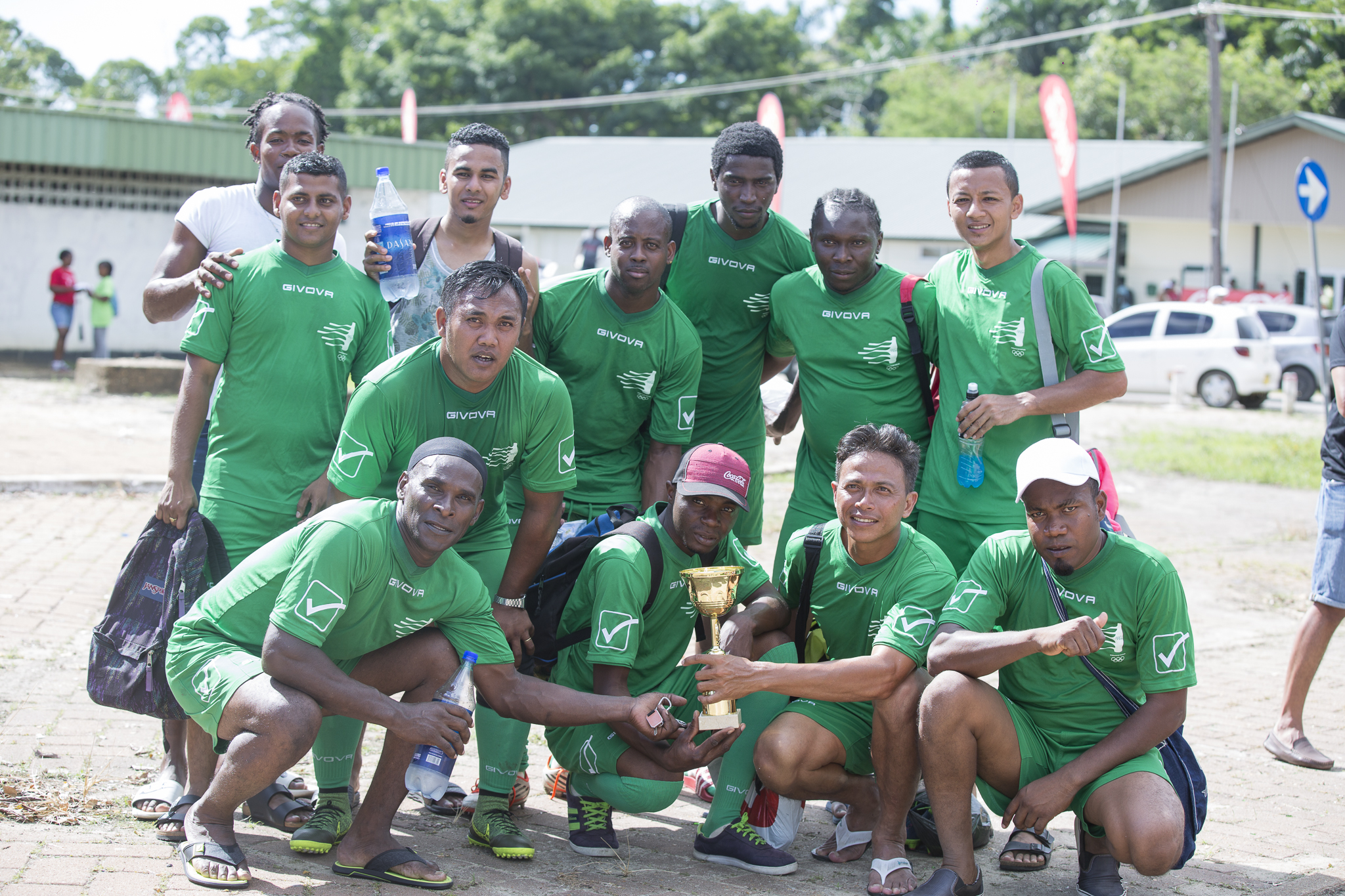 Nacio, het winnende voetbalteam van de Fernandes Group