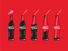 Coca-Cola 100 jaar contour bottle